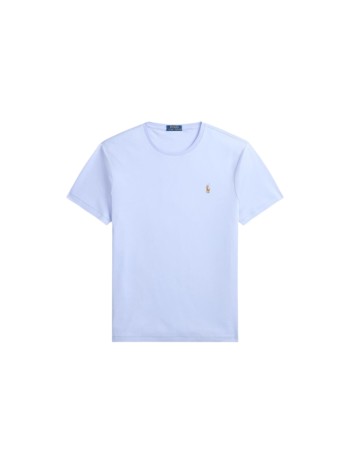 polo ralph lauren t-shirt manshort sleeve custom slim fit pima cotton t-shirt - 710740727506 pebble blue