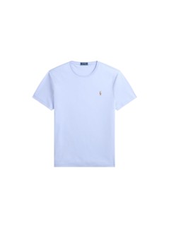 polo ralph lauren t-shirt manshort sleeve custom slim fit pima cotton t-shirt - 710740727506 pebble blue