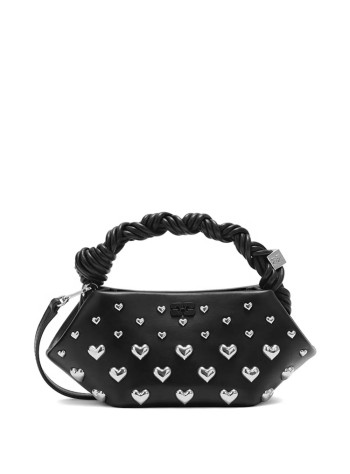 ganni crossbody mujer bou mini hearts - c2100024 099