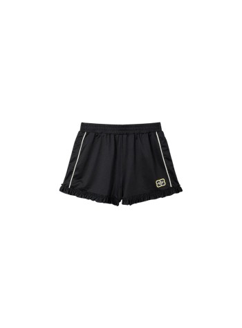 ganni short pant womancycora shorts with frills - a1110081 099