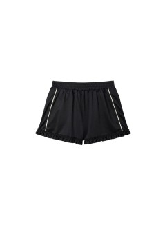 ganni short pant womancycora shorts with frills - a1110081 099
