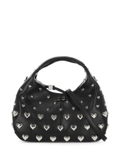 ganni crossbody mujer hobo mini heart - c1040015 099
