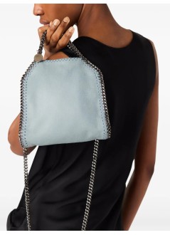 stella mccartney crossbody mujer falabella tiny bag eco shaggy deer w/ruthenium chain - 391698w9132 4449