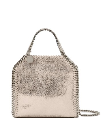 stella mccartney crossbody mujer falabella tiny bag eco shiny dotted chamois w/palladium col - 391698wp0301 5910