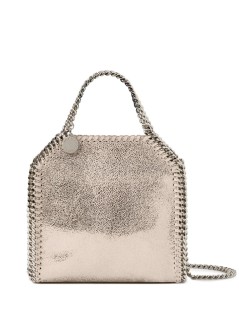 stella mccartney crossbody mujer falabella tiny bag eco shiny dotted chamois w/palladium col - 391698wp0301 5910