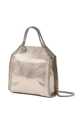 stella mccartney crossbody mujer falabella tiny bag eco shiny dotted chamois w/palladium col - 391698wp0301 5910 2