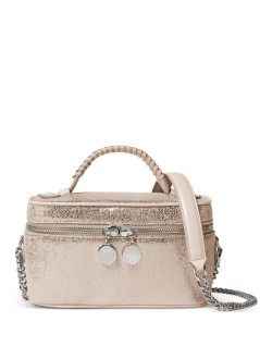 stella mccartney crossbody mujer falabella vanity case eco shiny dotted chamois w/palladium  - 7p0070wp0301 5910