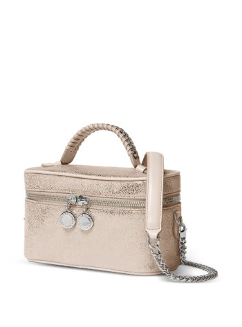 stella mccartney crossbody mujer falabella vanity case eco shiny dotted chamois w/palladium  - 7p0070wp0301 5910 2