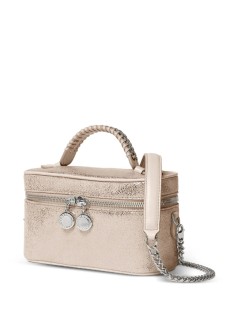 stella mccartney crossbody mujer falabella vanity case eco shiny dotted chamois w/palladium  - 7p0070wp0301 5910