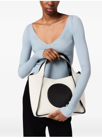 stella mccartney crossbody mujer logo crossbody tote bag canvas & alter mat - 513860wp0748 1000 2