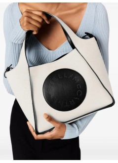 stella mccartney crossbody mujer logo crossbody tote bag canvas & alter mat - 513860wp0748 1000