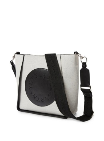 stella mccartney crossbody mujer logo crossbody bag canvas & alter mat - 700073wp0748 1000 2