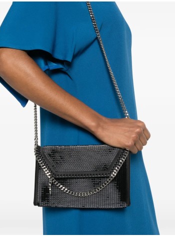 stella mccartney crossbody mujer falabella wallet w/ chain bag beads baguette embroidery on  - 581238wp0744 1000 2