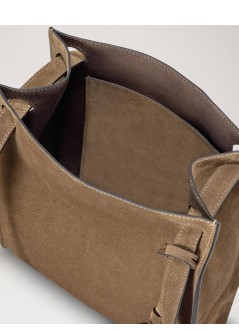 mulberry crossbody mujer mini soft tote suede - hh0141047 p705