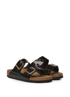 birkenstock sandalia mujer arizona lena emboss animal - 1032864 black