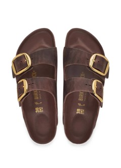 birkenstock sandalia mujer arizona big buckle leoi - 1032916 habana