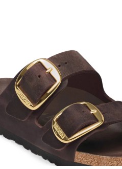 birkenstock sandalia mujer arizona big buckle leoi - 1032916 habana