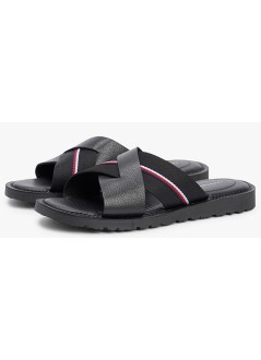 tommy hilfiger sandalia hombre core hilfiger lth criss c sandal - f|fm0fm05783 bds