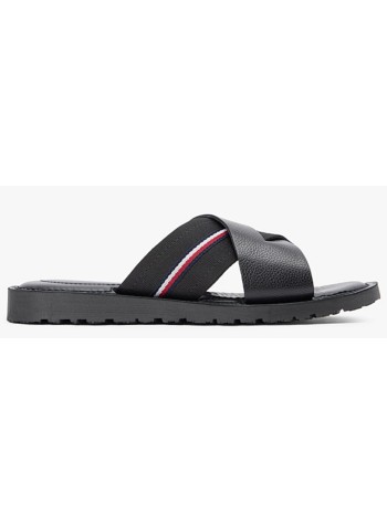 tommy hilfiger sandal mancore hilfiger lth criss c sandal - f|fm0fm05783 bds 2