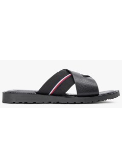 tommy hilfiger sandalia hombre core hilfiger lth criss c sandal - f|fm0fm05783 bds