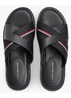tommy hilfiger sandalia hombre core hilfiger lth criss c sandal - f|fm0fm05783 bds