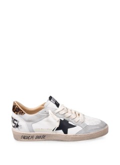 golden goose sneaker manballstar nappa and suede upper suede toe nappa tongue and s - gmf00327f008740 12525