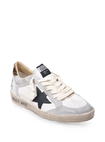 golden goose sneaker manballstar nappa and suede upper suede toe nappa tongue and s - gmf00327f008740 12525 2