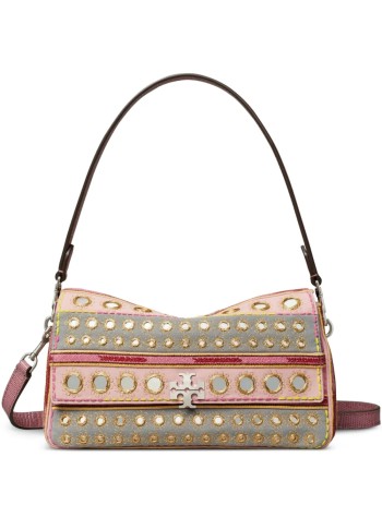 tory burch handbag mujer charlie embellished small shoulder bag - 184774651 651