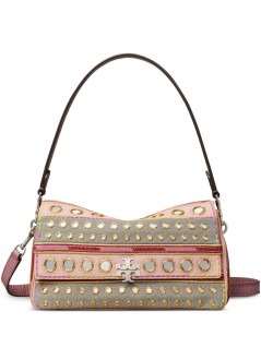 tory burch handbag mujer charlie embellished small shoulder bag - 184774651 651