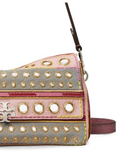 tory burch handbag mujer charlie embellished small shoulder bag - 184774651 651
