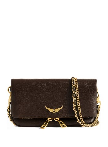 zadig & voltaire crossbody mujer rock nano grained leather - lwba03975 219