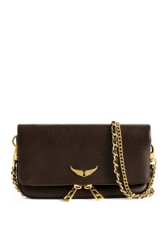 zadig & voltaire crossbody mujer rock nano grained leather - lwba03975 219