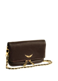 zadig & voltaire crossbody mujer rock nano grained leather - lwba03975 219