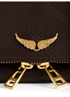 zadig & voltaire crossbody mujer rock nano grained leather - lwba03975 219