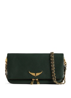 zadig & voltaire crossbody mujer rock grained leather - lwba00001 302