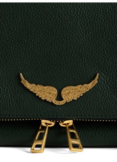zadig & voltaire crossbody mujer rock grained leather - lwba00001 302