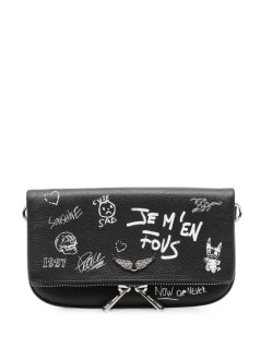 zadig & voltaire crossbody mujer rock nano arty tag - lwba04485 11