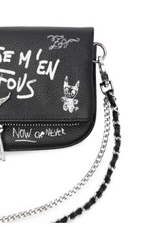 zadig & voltaire crossbody mujer rock nano arty tag - lwba04485 11