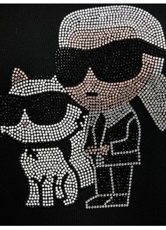 karl lagerfeld sweater womanikon rs duo sweatshirt - a3w20069 999