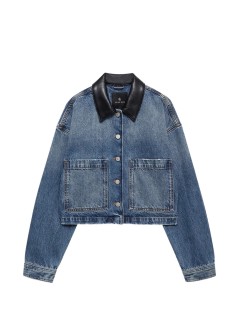 anine bing outerwear womanyuma jacket - a0112920whd94 washed blue