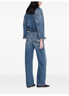 anine bing outerwear womanyuma jacket - a0112920whd94 washed blue