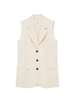 anine bing chaleco womansara vest - a0112332crm01 cream