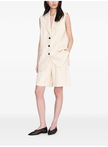 anine bing chaleco womansara vest - a0112332crm01 cream 2