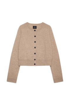 anine bing knitwear womanjoye cardigan - a0912528bwn32 taupe