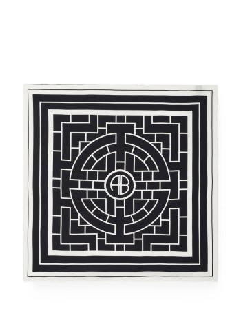 anine bing neckwear womanyork scarf ab - a1212492blk1 black