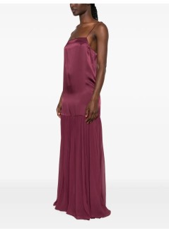 anine bing dress womanclementine dress - a0212494bgn28 burgundy
