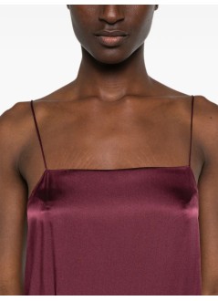 anine bing dress womanclementine dress - a0212494bgn28 burgundy