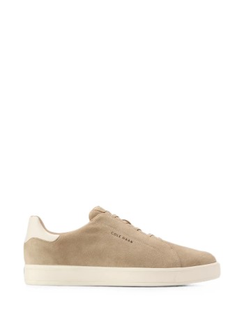 cole haan sneaker hombre grandpro luxe slip-on sneakers - c40667 birch beige suede ivory