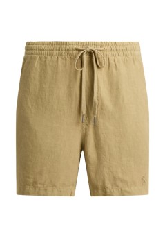polo ralph lauren pantalon corto hombre classic fit linnen short - 710b20471004 coastal beige