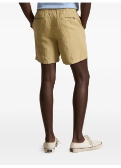 polo ralph lauren pantalon corto hombre classic fit linnen short - 710b20471004 coastal beige